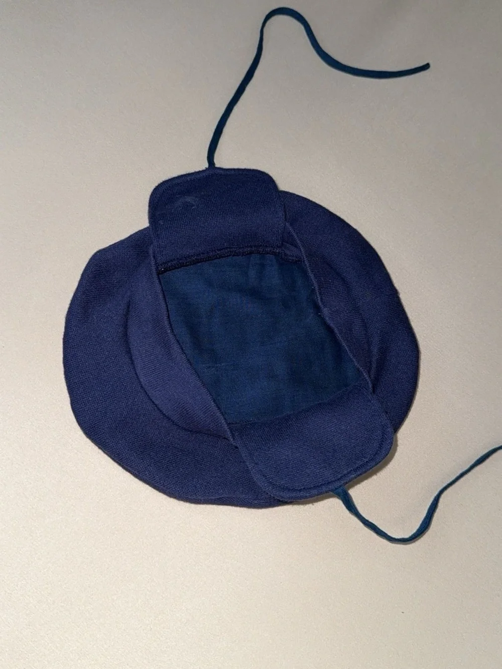Vintage Mufflings by Schwab Blue Trapper Newsboy Earflap Hat Toddler Boy 18M